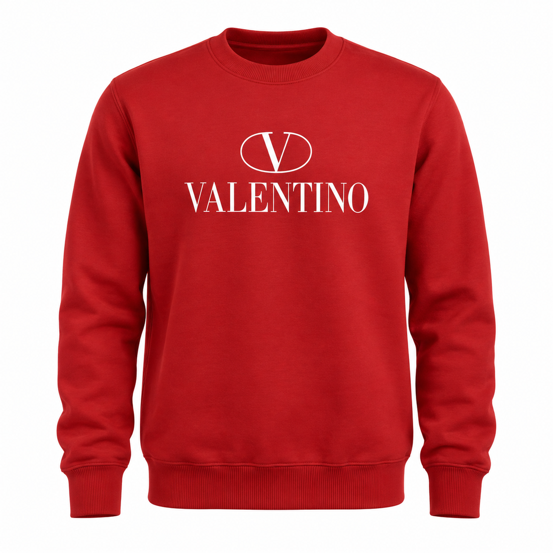 Men's Valentino Crewneck Sweatshirt | Color: Red | Main