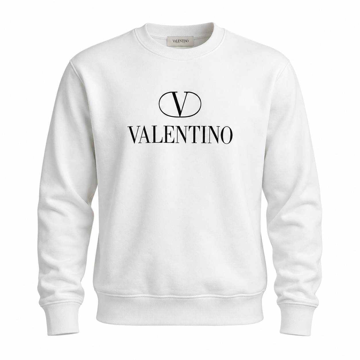 Men's Valentino Crewneck Sweatshirt | Color: White | Main
