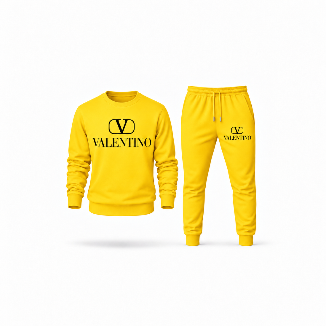 Men's Valentino Sweatshirt Joggers Set | Color: Yellow | Main