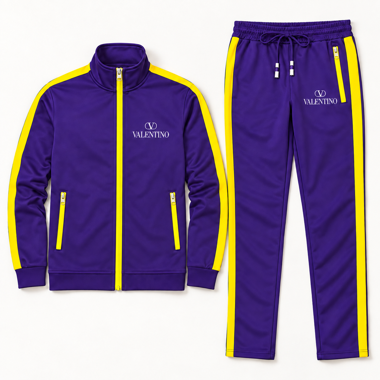 Men's Valentino Dri-Fit TrackSuit | Color: Purple | Image 5