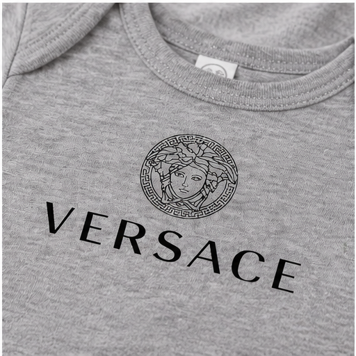 Versace Baby Romper Onesie | Color: Grey | Image 5