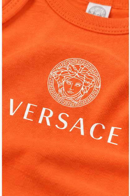 Versace Baby Romper Onesie | Color: Orange | Image 5