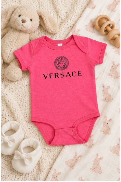 Versace Baby Romper Onesie | Color: Pink | Image 2