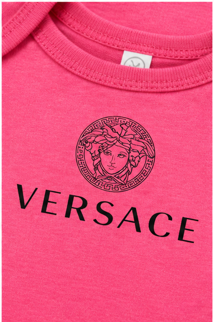Versace Baby Romper Onesie | Color: Pink | Image 5