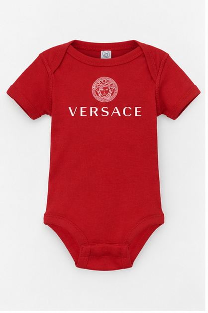 Versace Baby Romper Onesie | Color: Red | Image 1