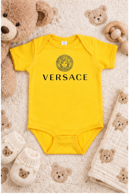 Versace Baby Romper Onesie | Color: Yellow | Image 2