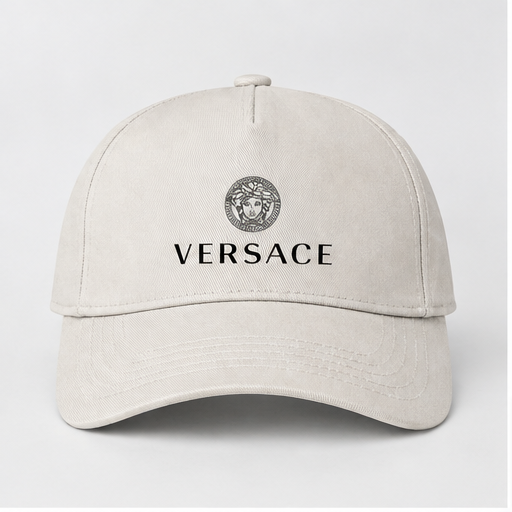 Versace Dad Baseball Cap Hat | Color: Beige | Image 1