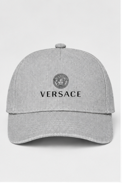 Versace Dad Baseball Cap Hat | Color: Grey | Image 1
