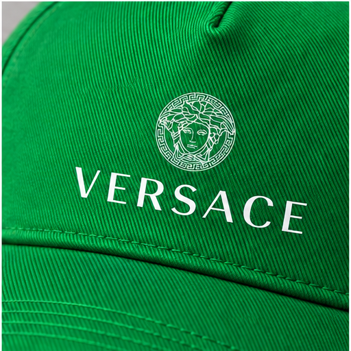 Versace Dad Baseball Cap Hat | Color: Kelly Green | Image 5
