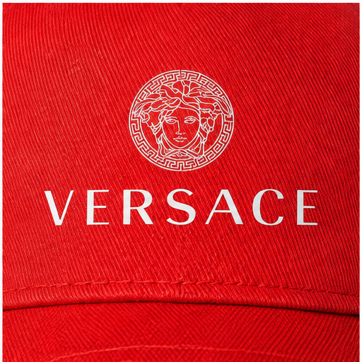 Versace Dad Baseball Cap Hat | Color: Red | Image 5