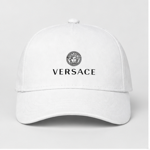 Versace Dad Baseball Cap Hat | Color: White | Image 1