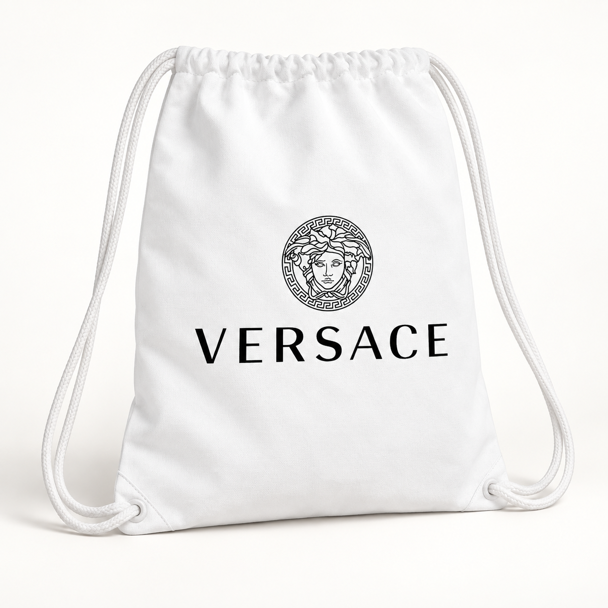 Versace Drawstring Bag | Color: White | View 3
