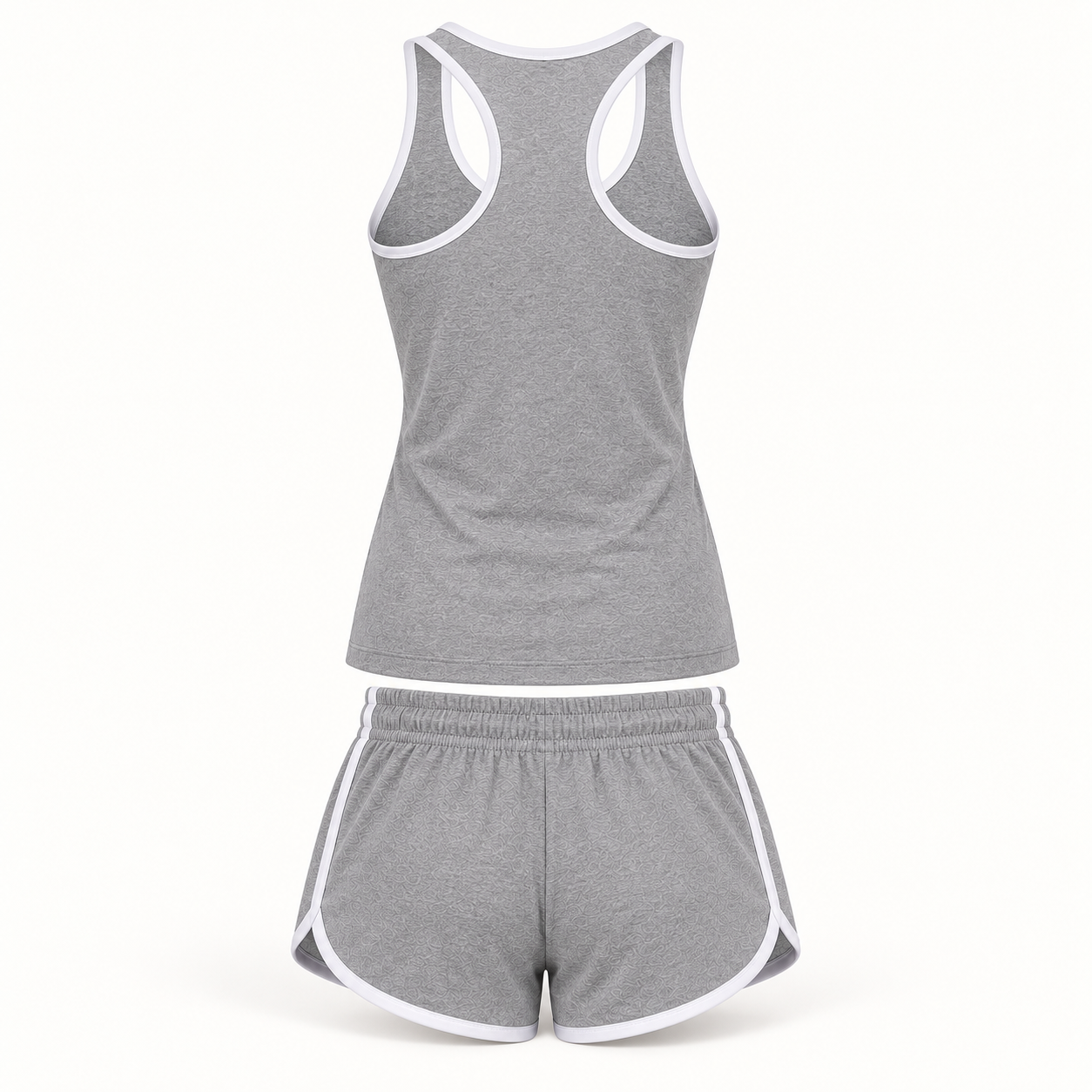 Women’s Versace Tanktop and Shorts Set | Color: Grey | View 4
