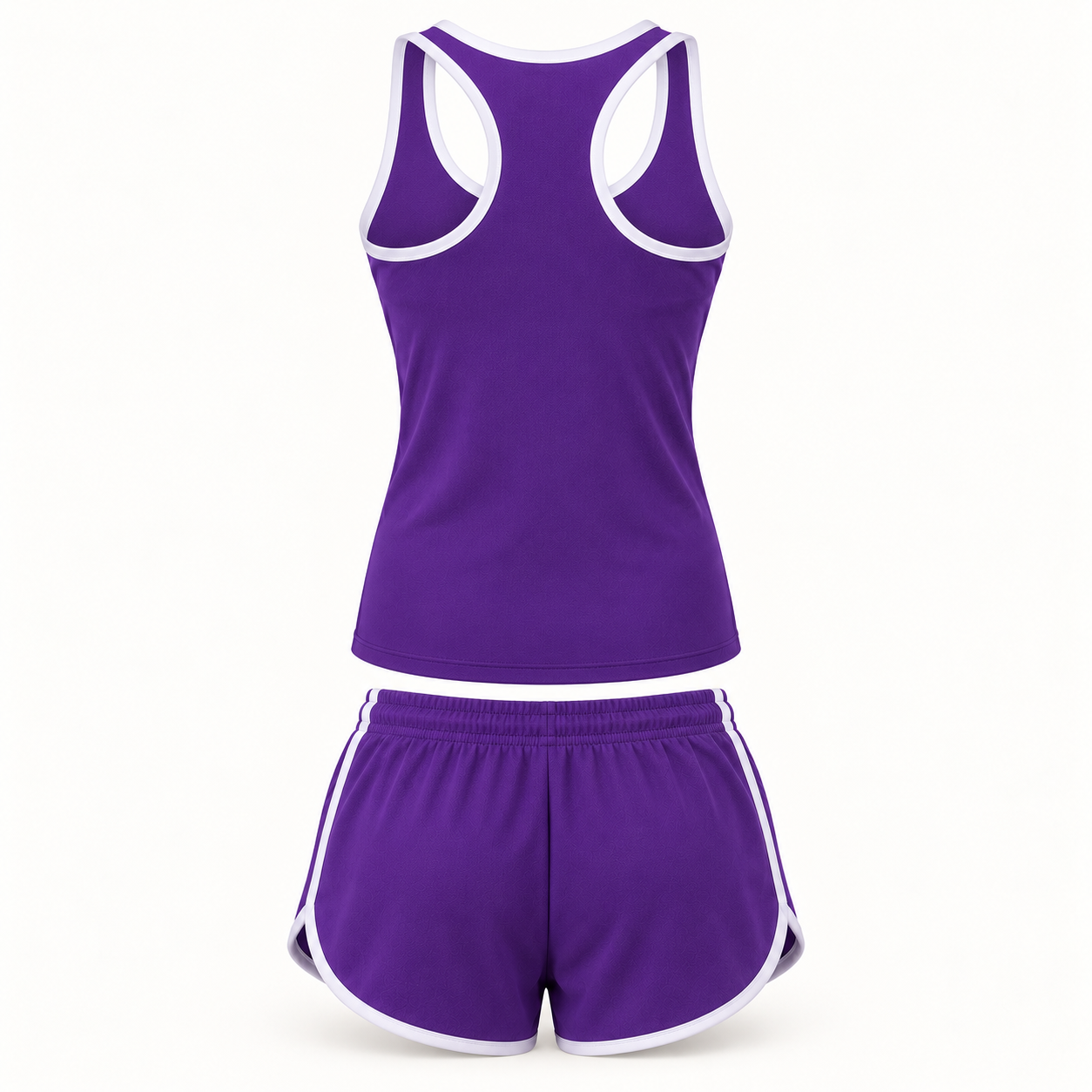 Women’s Versace Tanktop and Shorts Set | Color: Purple | View 4