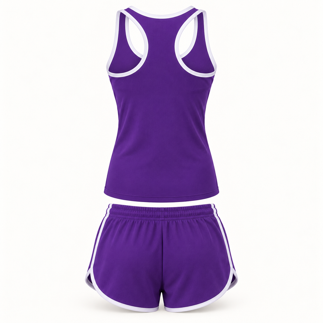 Women’s Versace Tanktop and Shorts Set | Color: Purple | View 4
