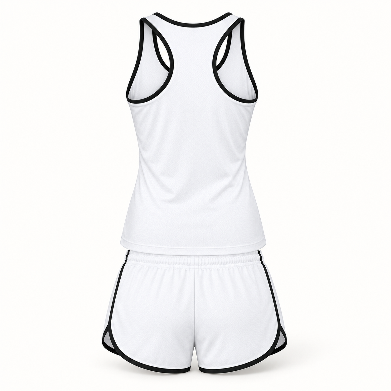 Women’s Versace Tanktop and Shorts Set | Color: White | View 4