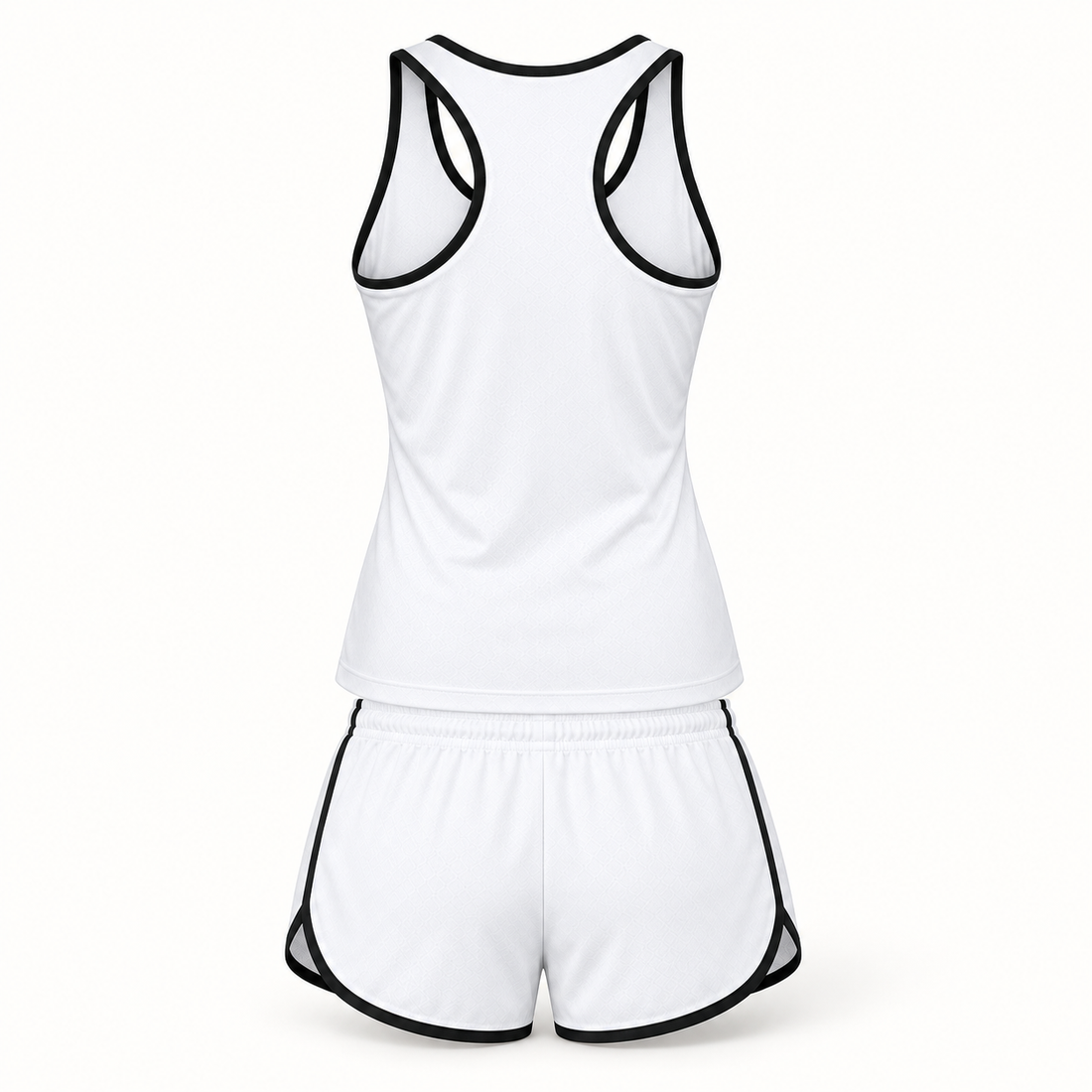 Women’s Versace Tanktop and Shorts Set | Color: White | View 4