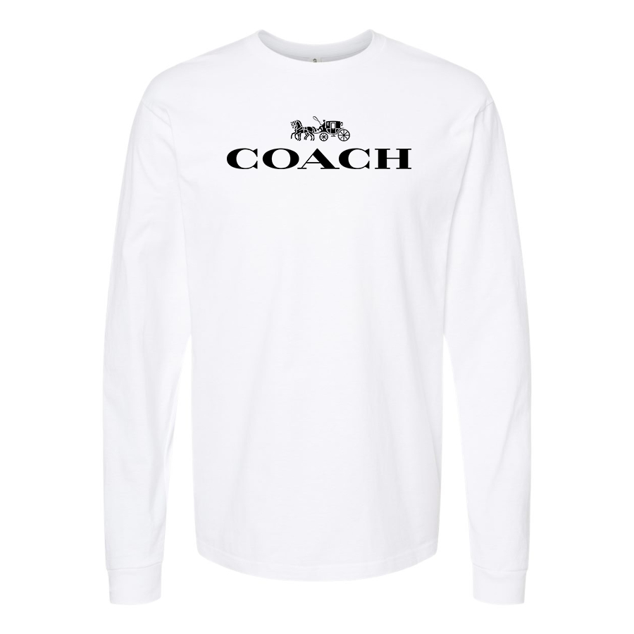 Men's Coach Cotton Long Sleeve T-Shirt