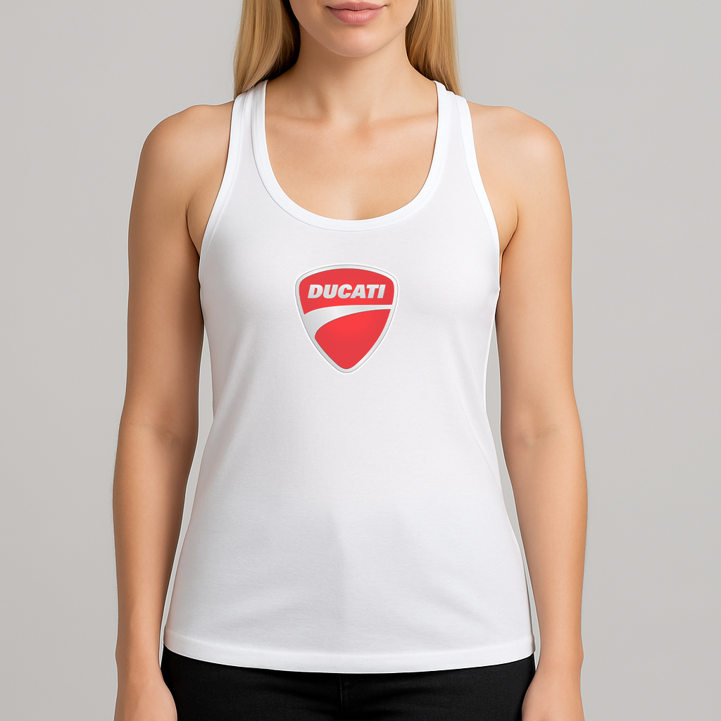 Women's Ducati Motorcycle Racerback Tank Top