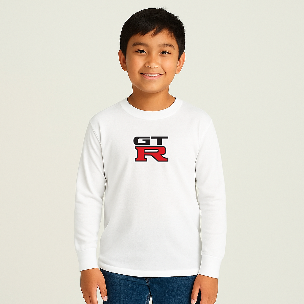 Youth Kids GTR Car Long Sleeve T-Shirt