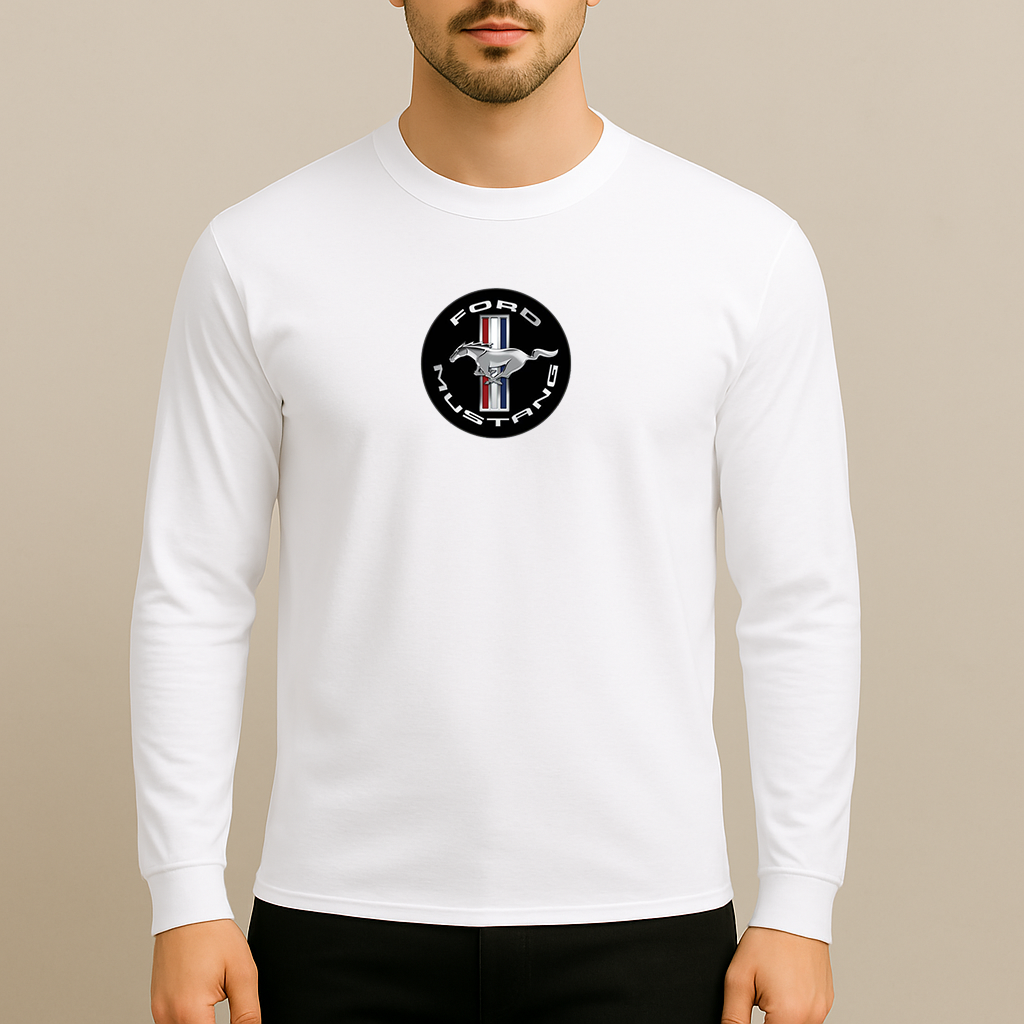 Men’s Ford Mustang Motorsport Car Long Sleeve T-Shirt