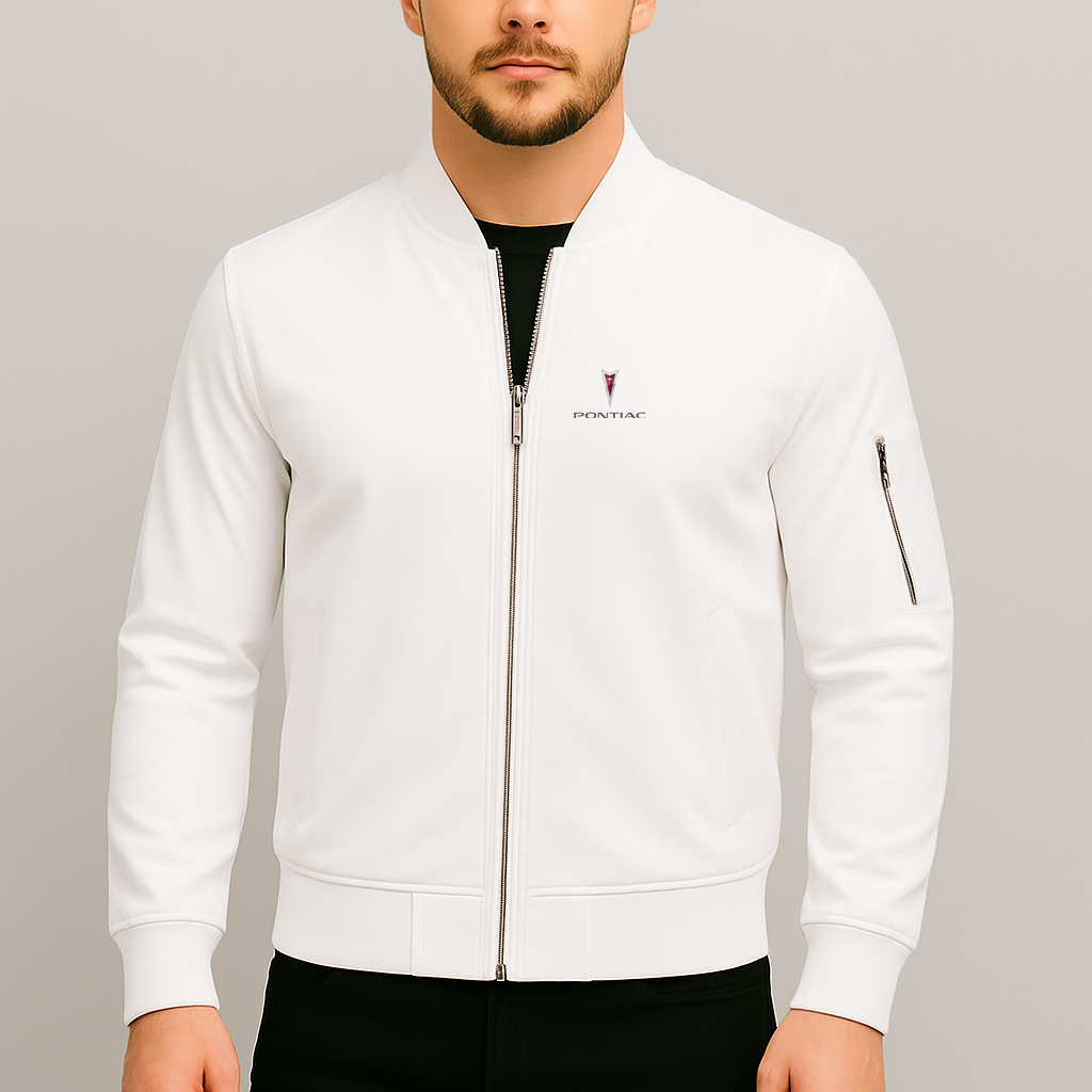 Men’s Pontiac Car Lightweight Bomber Jacket Windbreaker Softshell Varsity Jacket Coat