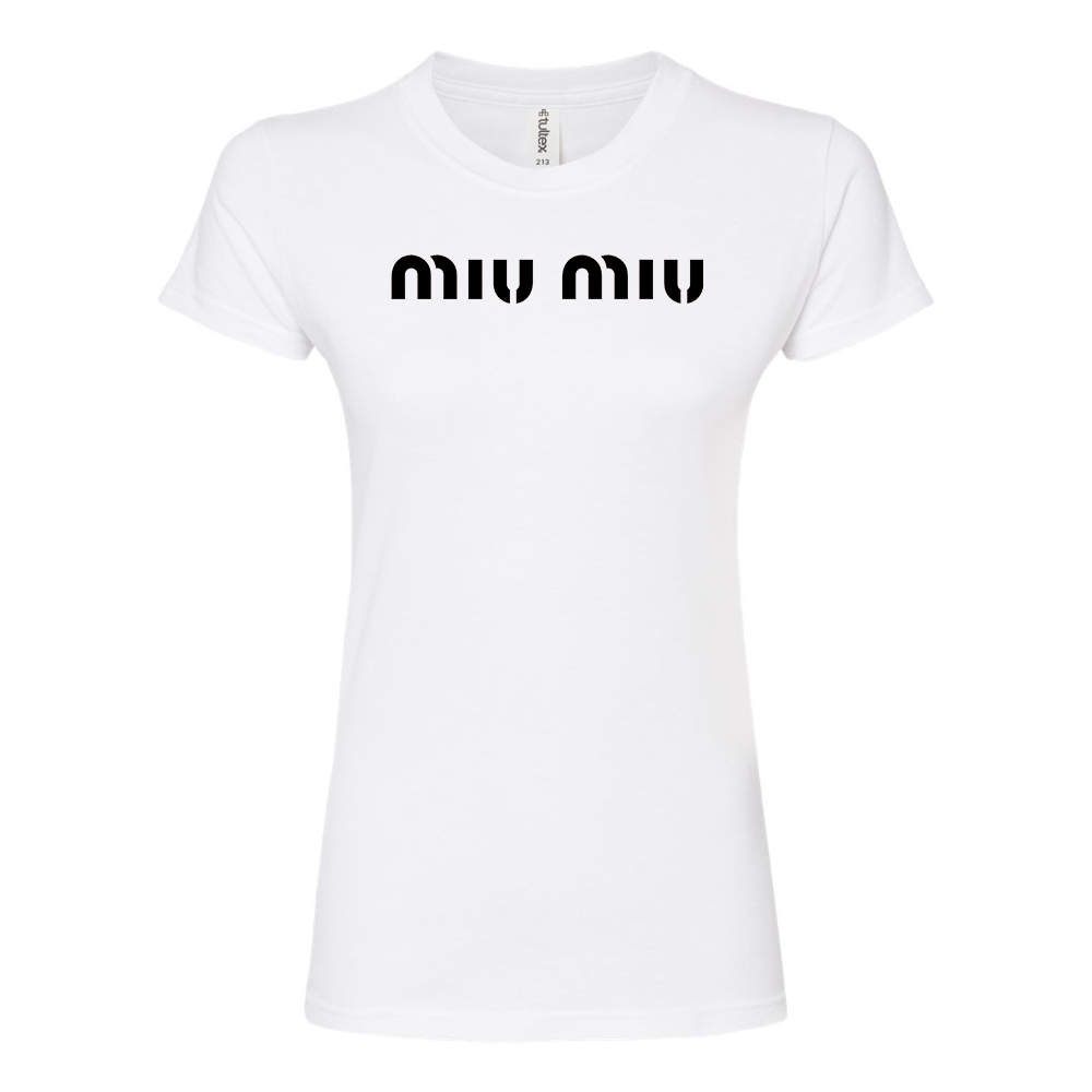Women's Miu Miu Round Neck T-Shirt