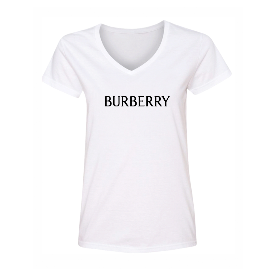 Women's Burberry V-Neck T-Shirt