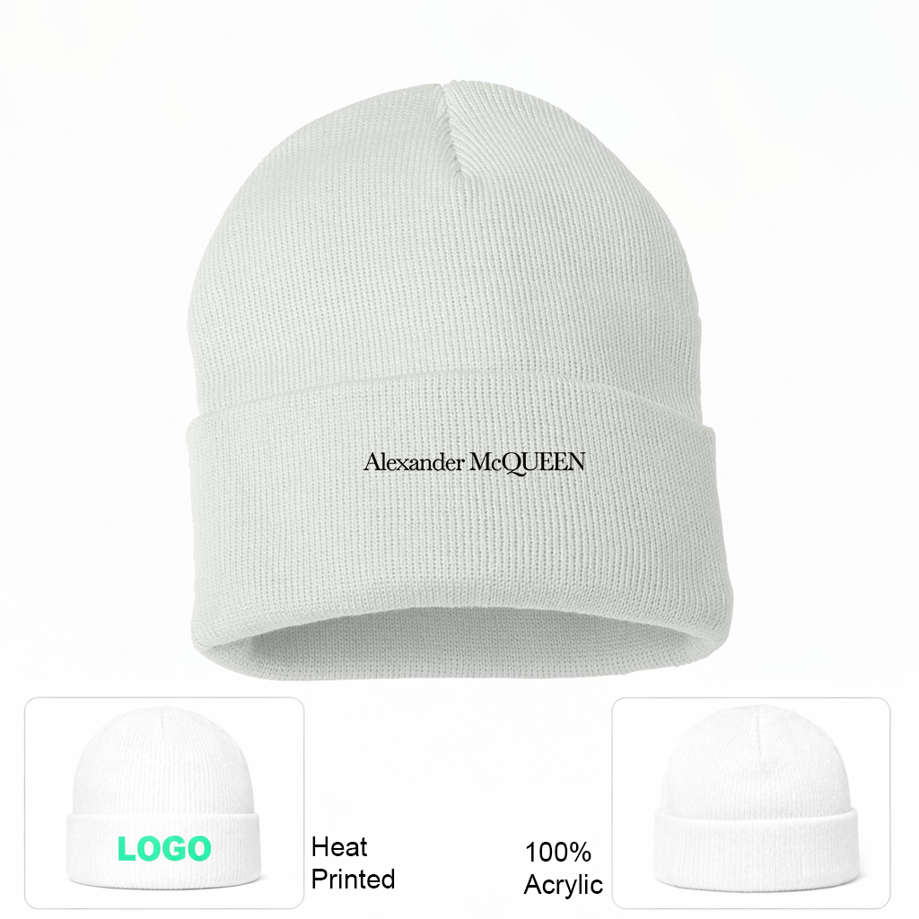 Alexander McQueen Cuffed Beanie Hat