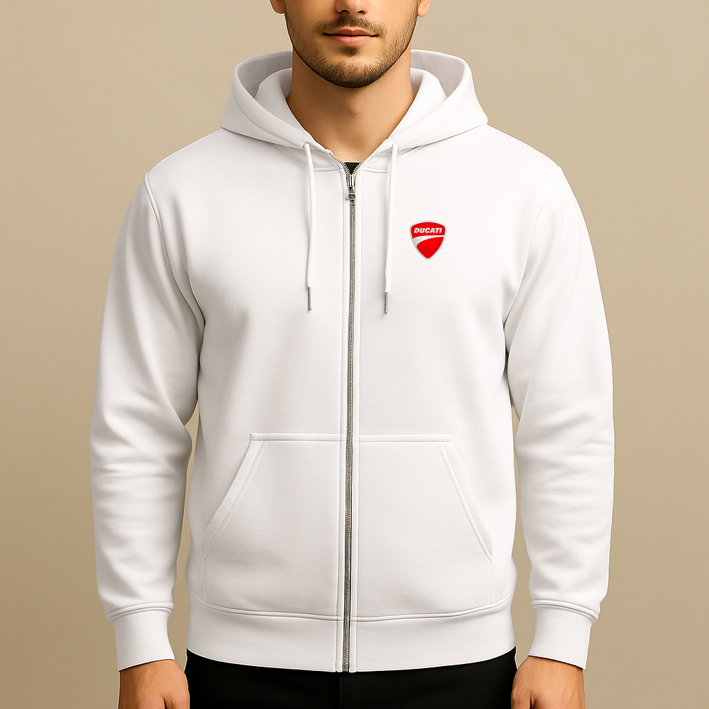 Men’s Ducati Motorcycle Zipper Hoodie