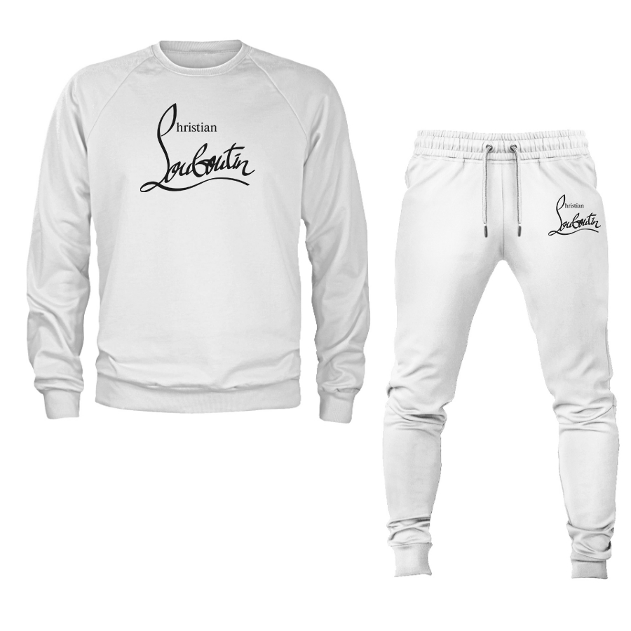 Men's Christian Louboutin Crewneck Sweatshirt Joggers Suit
