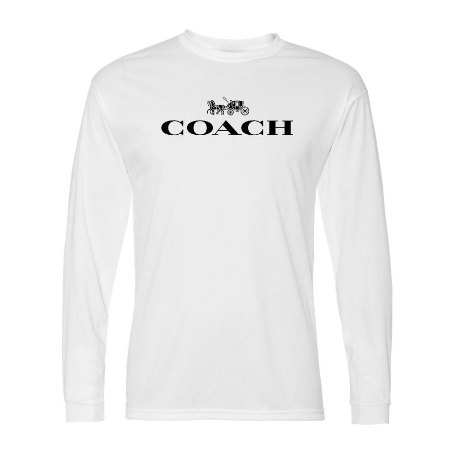 Men's Coach Polyester Long Sleeve T-Shirt