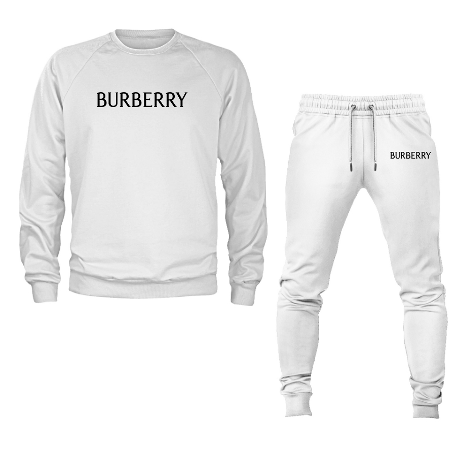 Men's Burberry Crewneck Sweatshirt Joggers Suit