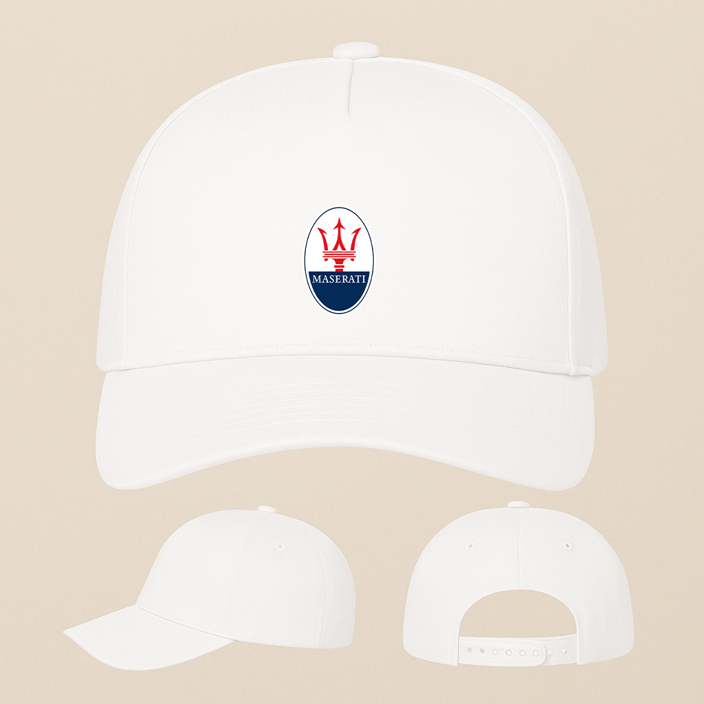 Maserati Car Five Panel Twill Snapback Cap
