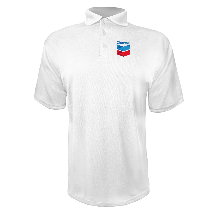 Men's Chevron Gas Station  Polyester Polo