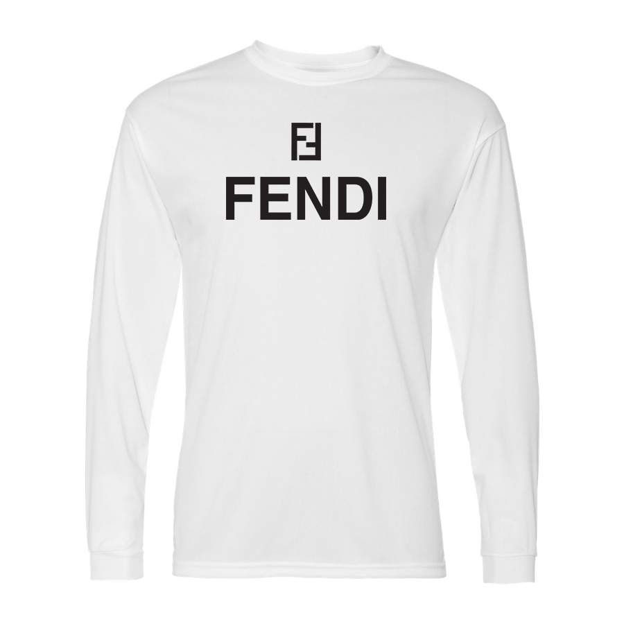 Men's Fendi Polyester Long Sleeve T-Shirt