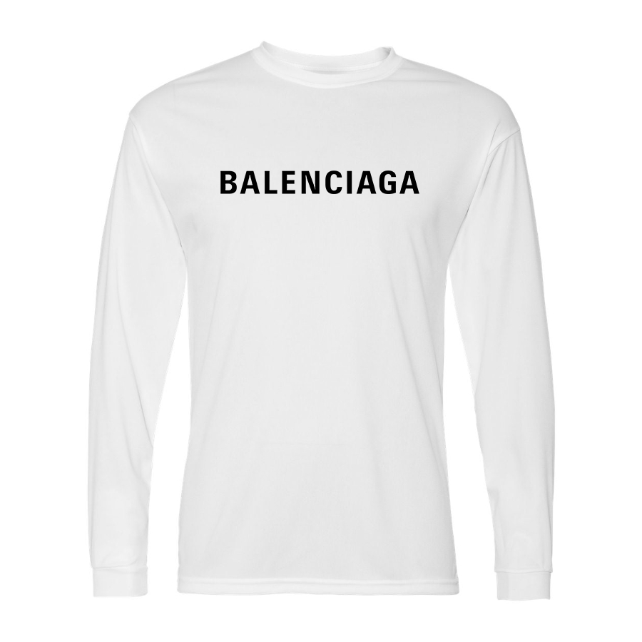Men's Balenciaga Polyester Long Sleeve T-Shirt