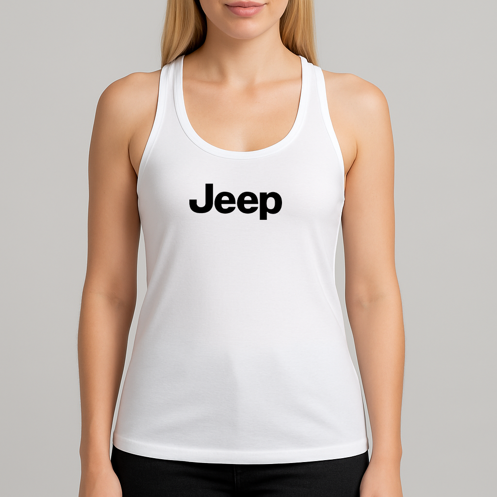 Women's Jeep Car Racerback Tank Top