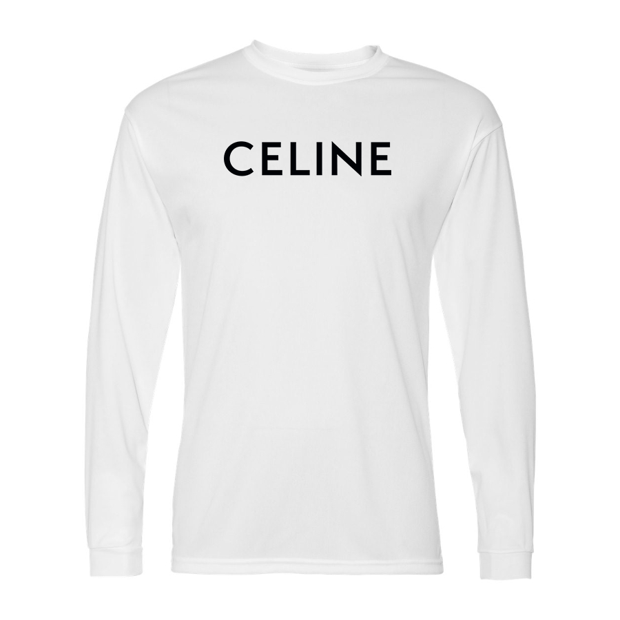 Men's Celine Polyester Long Sleeve T-Shirt