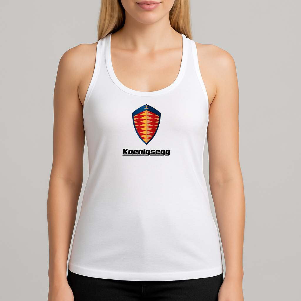 Women's Koenigsegg Car Racerback Tank Top