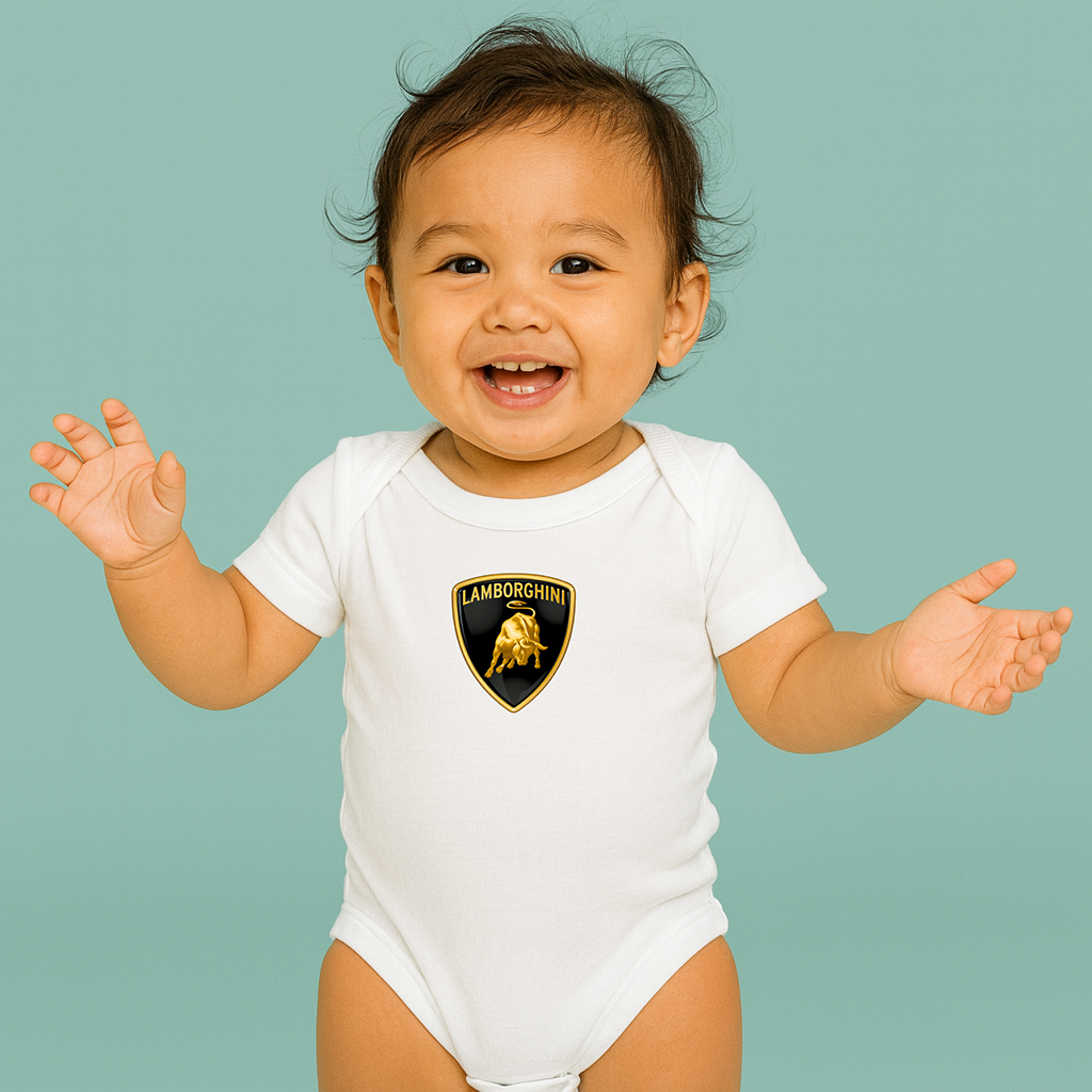 Lamborghini Car Baby Romper Onesie