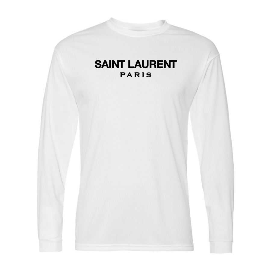 Men's Saint Laurent Polyester Long Sleeve T-Shirt