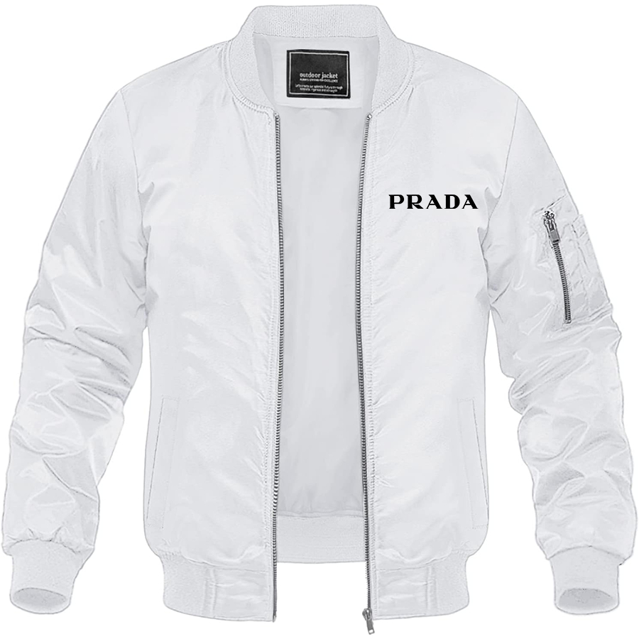 Men's Prada Lightweight Bomber Jacket Windbreaker Softshell Varsity Jacket Coat