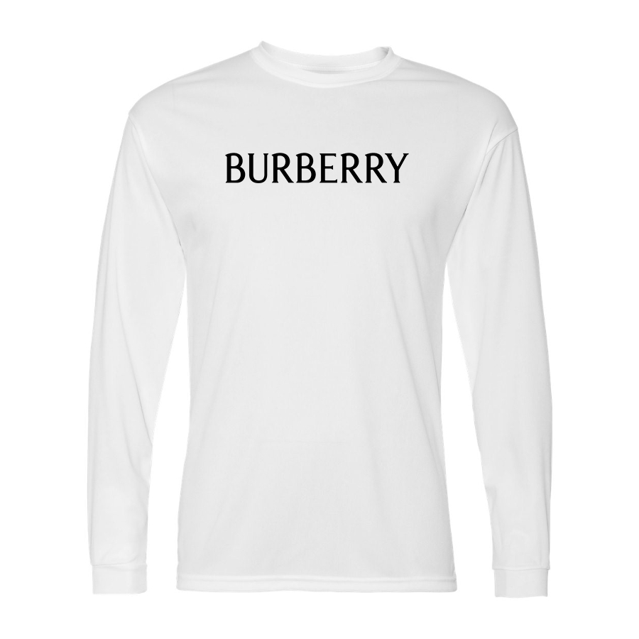 Men's Burberry Polyester Long Sleeve T-Shirt