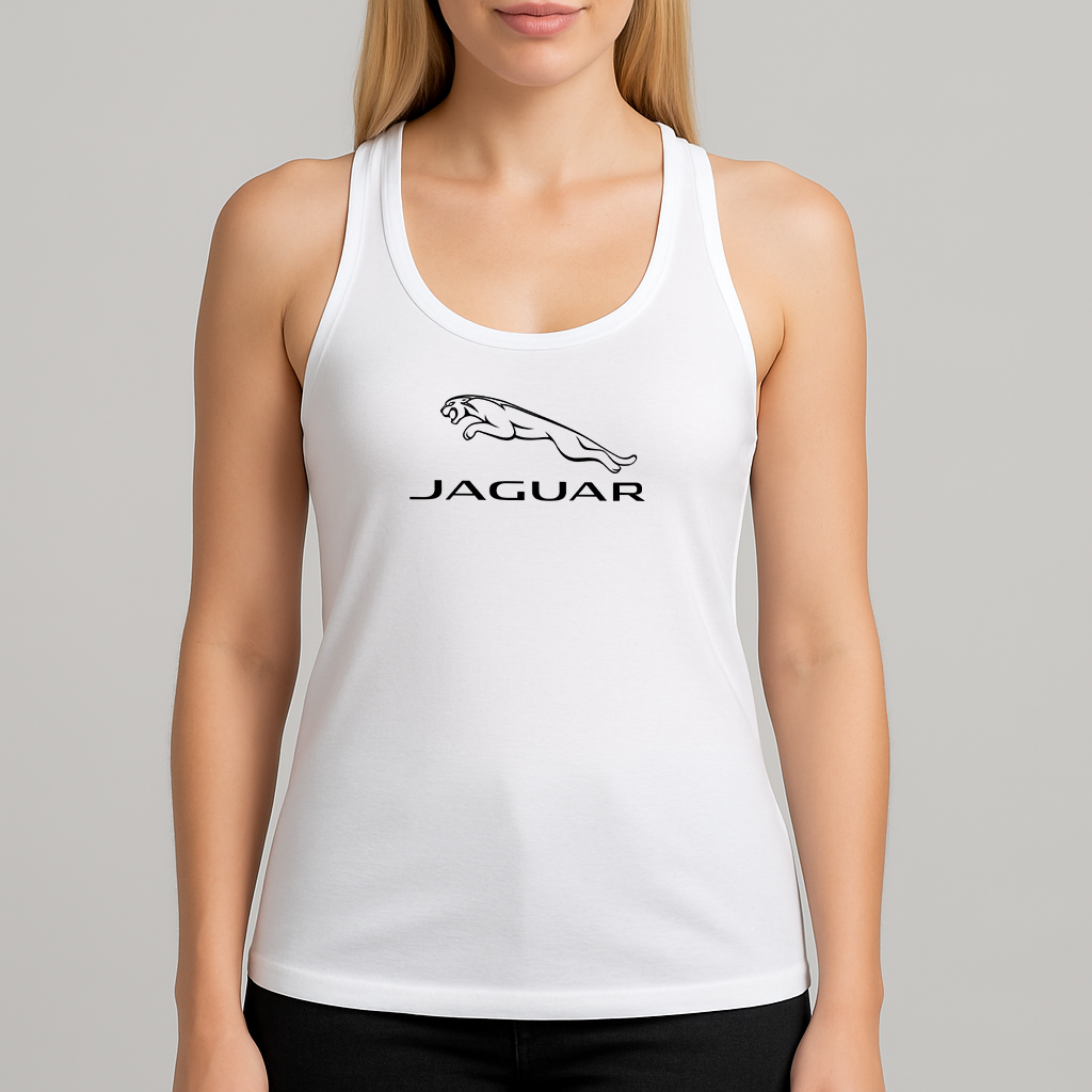 Women's Jaguar Car Symbol Racerback Tank Top