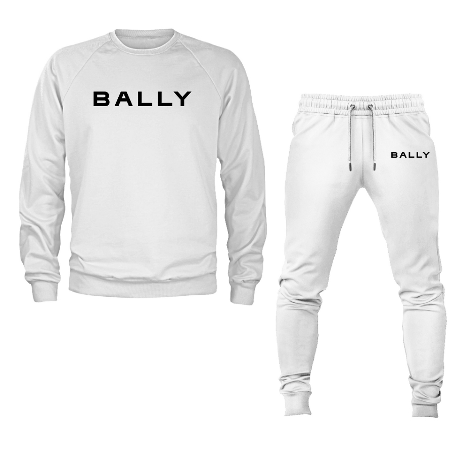 Men's Bally Crewneck Sweatshirt Joggers Suit