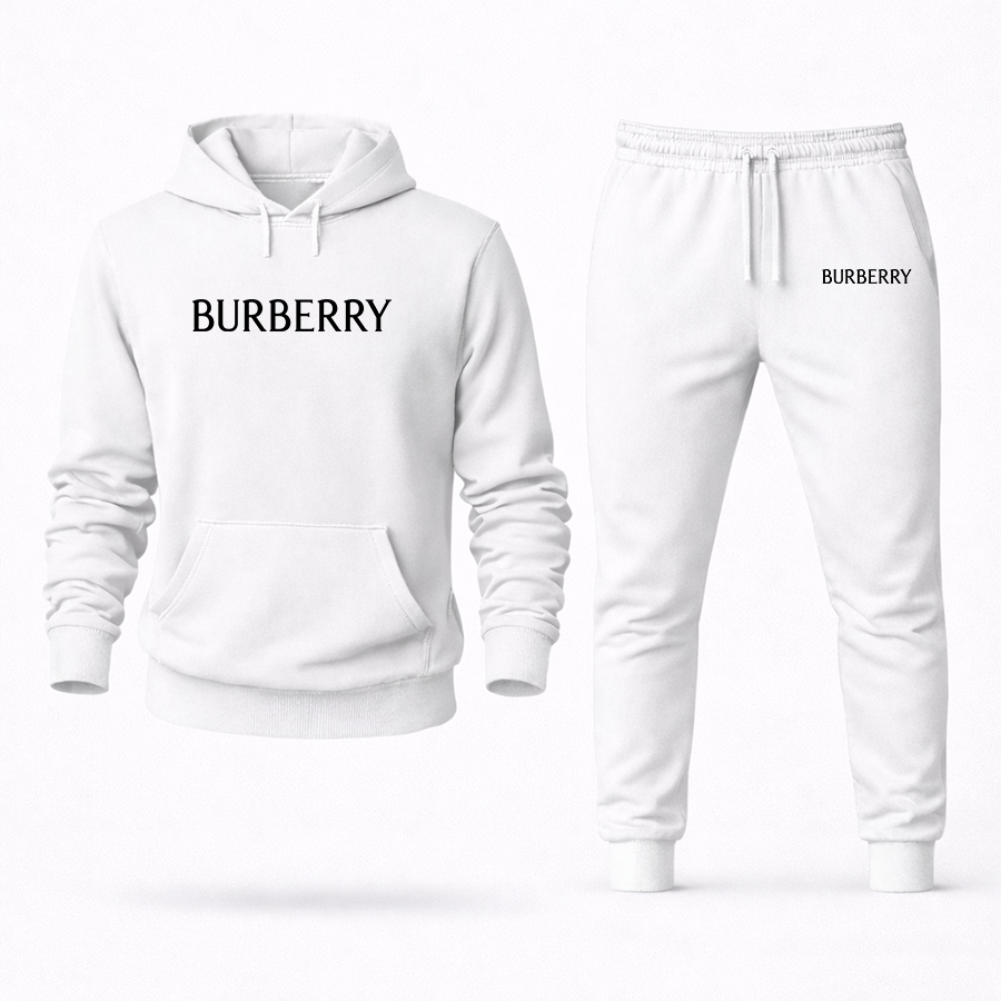 Men's Burberry Hoodie Joggers Set