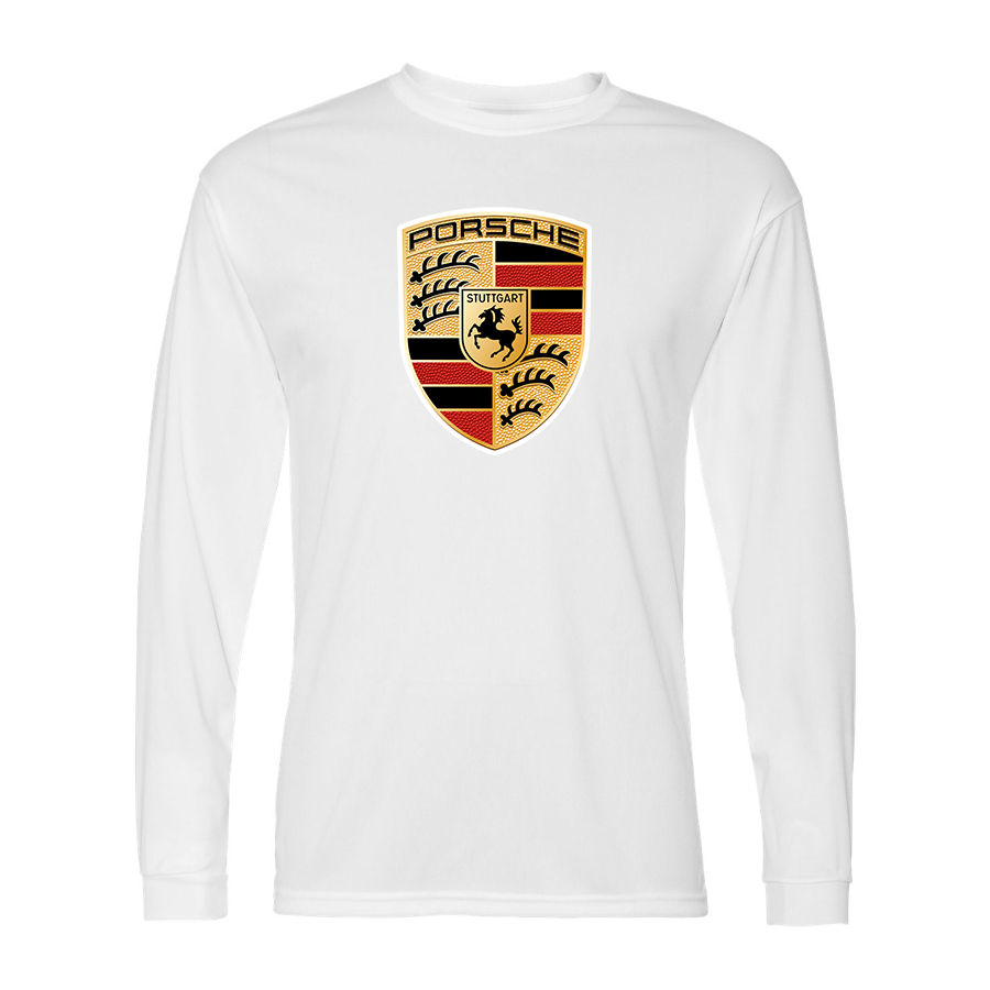 Men's Porsche Car -  Polyester Long Sleeve T-Shirt