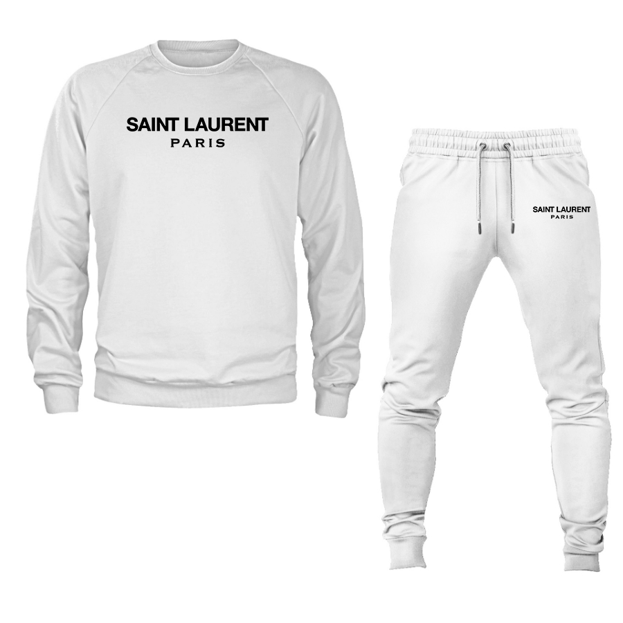 Men's Saint Laurent Crewneck Sweatshirt Joggers Suit