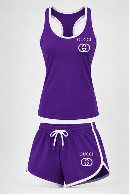 Women’s Gucci Tanktop and Shorts Set | Color: Purple | Image 1